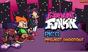 FNF Project Shootout vs Pico, Nene, & Darnell