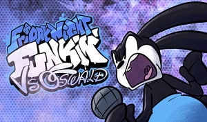 FNF Oswald Sing Rabbit’s Luck with Lyrics