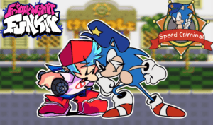 FNF Speed Criminal with Police Sonic