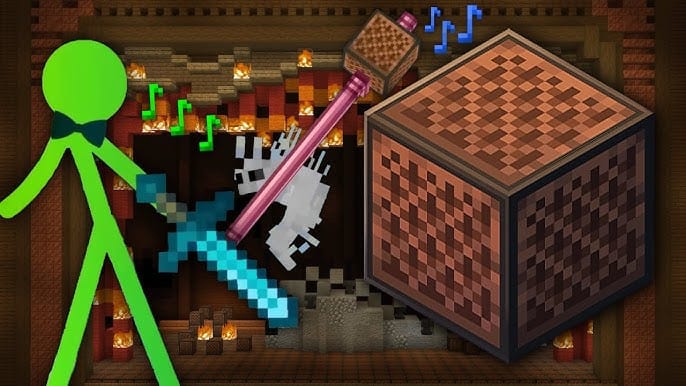 FNF Rush E but Animation vs. Minecraft